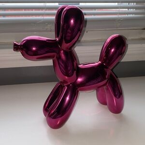 Interior Illusions Pink Balloon Dog Sculpture